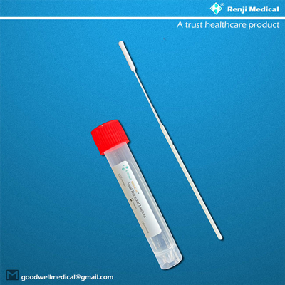 Εγκεκριμένος FDA σωλήνας συλλογής δειγμάτων, μέση εξάρτηση μεταφορών 3ml VTM προερχόμενη από ιό