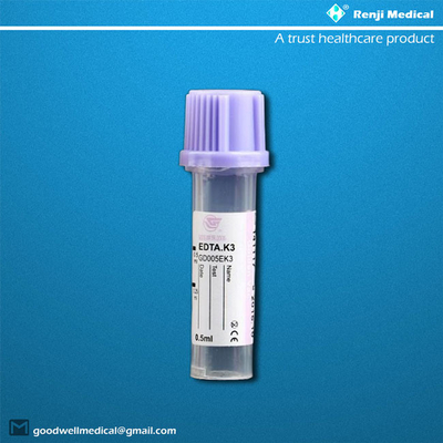 Σωλήνας 0.25ml/0.5ml συλλογής αίματος μικροϋπολογιστών PP για τα νεογέννητα μωρά