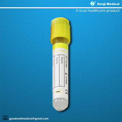 κενός σωλήνας εξετάσεων αίματος 5ml 7ml 3 έτη ζωής του προϊόντος στο ράφι για τα διαγνωστικά